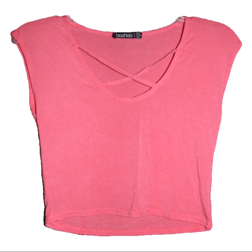 Comfortable Pink BooHoo Top (Size 4)